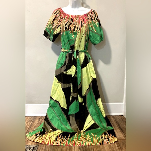 ETCETERA SENSATION Stretch Cotton Short Sleeve Long Dress w/Pockets M - Picture 2 of 12